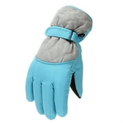HOARBOEG Kids Snow Gloves Waterproof Insulated Ski Gloves Winter Warm Thermal Snow Mittens Windproof Unisex Snowboard Gloves for Cold Weather Outdoor Sport for Children Ages 6-11 Years Old